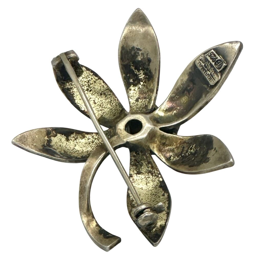 Theodore Fahrner Rare Sterling & Marcasite Pin Vintage Brooch Original Old 925 - Picture 6 of 9